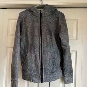 lululemon athletica Gray Zip-Up Scuba Hoodie